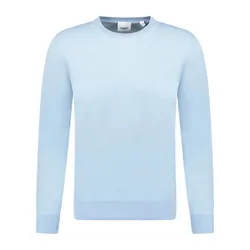Áo Len Nữ Burberry Bempton Elbow Patch Sweater Màu Xanh Da Trời Size XS
