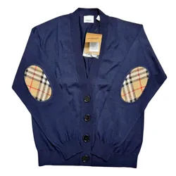 Áo Len Cardigan Nam Burberry Dornoch Màu Xanh Navy Size M