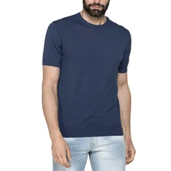 Áo Len Cộc Tay Nam Carrera Jeans 839A0215X_687 Màu Xanh Navy Size M