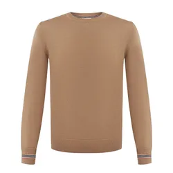 Áo Len Nam Burberry Stripe Wool Sweater 8092622 Màu Nâu Size S