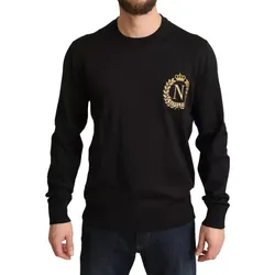 Áo Len Nam Dolce & Gabbana D&G Black Wool Silk Napoleon GX841Z Màu Đen Size 44