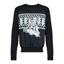 Áo Len Nam Dolce & Gabbana D&G Parco Dei Principi Crew Neck Jumper Màu Xanh Đen Size 46