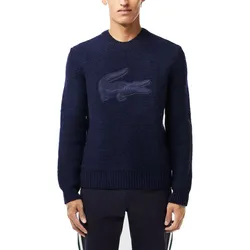 Áo Len Nam Lacoste Sweater From Wool Blend AH0813-00 Màu Xanh Navy Size 2