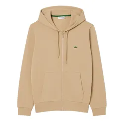 Áo Nỉ Nam Lacoste Men's Classic Zipper Sweatshirt SH9809 10 02S Màu Be
