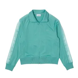 Áo Nỉ Nam Lacoste Men's Regular Fit Zippered Printed Green Sweatshirt SH5365-3A4 Màu Xanh Size M