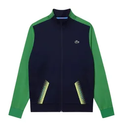 Áo Nỉ Nam Lacoste Men's Tennis Zipped Ripstop Sweatshirt SH5199 X2I Màu Xanh Size 2