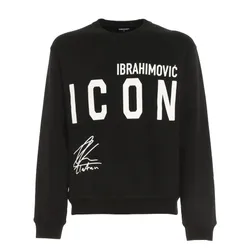 Áo Nỉ Sweater Nam Dsquared2 Black Icon Sweatshirt 258864 Màu Đen Size XS