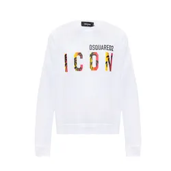 Áo Nỉ Sweater Nam Dsquared2 Icon S79GU0094 Màu Trắng Size S