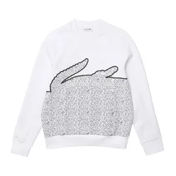 Áo Nỉ Sweater Nam Lacoste Men's Sweatshirt SH3358 001 Màu Trắng Size 3