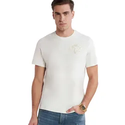 Áo Phông Nam Armani Exchange T-Shirt 3DZTHL ZJ9TZ Màu Trắng Kem Size M