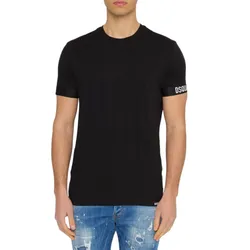 Áo Phông Nam Dsquared2 Men's With Elastic Logo Band D9M3S5400 T-Shirt Màu Đen Size XS