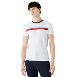 Áo Phông Nam Lacoste Slim Fit T-shirt TH0223.23B Màu Trắng Size 2