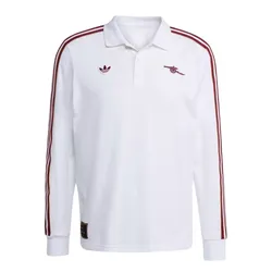 Áo Polo Dài Tay Nam Adidas Arsenal Terrace Icons Long Sleeve JM9396 Màu Trắng (Form Âu)
