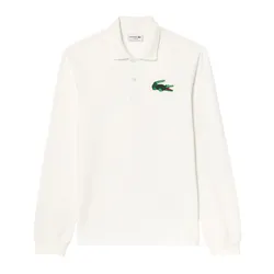 Áo Polo Dài Tay Nam Lacoste Classic Style Embroidered Badge L.12.12 PH6587 54N 70V Màu Trắng Size 4