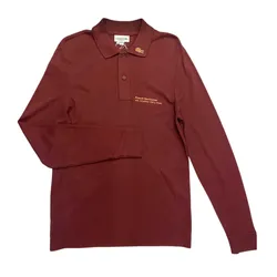 Áo Polo Dài Tay Nam Lacoste Màu Đỏ Size 3