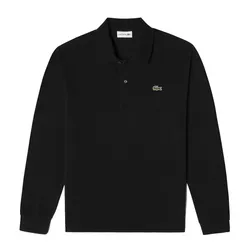 Áo Polo Dài Tay Nam Lacoste Men's Basic Long Sleeve Polo PH732E-031 Màu Đen Size 4
