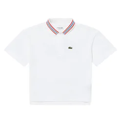 Áo Polo Lacoste Contrast Collar Branded Polo Shirt PJ5322 Màu Trắng Size 32