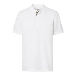 Áo Polo Nam Burberry Monogram Polo Shirt White 8055229 Màu Trắng Size S
