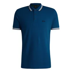 Áo Polo Nam Hugo Boss Paddy Polo Shirt In Cotton Piqué 50469055 494 Màu Xanh Dương Size S