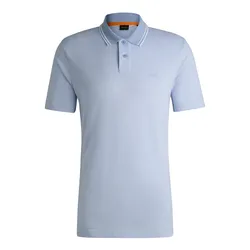Áo Polo Nam Hugo Boss Relaxed-fit Polo Shirt In Oxford-piqué Cotton 50507814 470 Màu Xanh Da Trời Size L