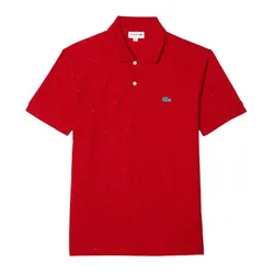 Áo Polo Nam Lacoste Classic Fit Speckled Print Cotton Pique PH2363 7CQ Màu Đỏ Size 3