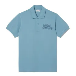 Áo Polo Nam Lacoste Men's Classic Fit Printed L.12.12 PH0285 51 CUN Màu Xanh Blue Size S