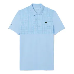 Áo Polo Nam Lacoste Men's Tennis X Novak Djokovic DH4777-HBP Màu Xanh Blue
