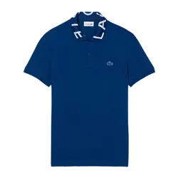 Áo Polo Nam Lacoste Movement Jacquard Collar Polo PH7495 51 HBM Màu Xanh Blue Size S