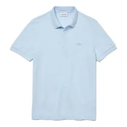 Áo Polo Nam Lacoste Paris Stretch Cotton Piqué Blue PH5522-T01 Màu Xanh Nhạt Size 2