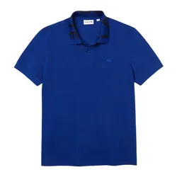 Áo Polo Nam Lacoste Slim Fit Lettered Neck Light Breathable Piqué PH7647 98 BDM Màu Xanh Dương Size S