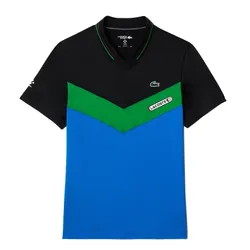 Áo Polo Nam Lacoste  Men's Slim Fit Tennis Seamless Effect DH1099 00 MIU Màu Xanh/Đen Size XS