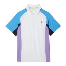 Áo Polo Nam Lacoste Sport Thermo Regulating Piqué Tennis Shirt DH9265-6HU Màu Trắng Xamh Size 3