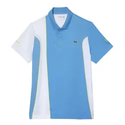 Áo Polo Nam Lacoste Sport x Novak Djokovic Regular Fit Colorblock  DH3543 26F Màu Xanh/Trắng Size 3