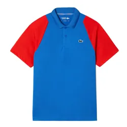 Áo Polo Nam Lacoste Tennis Recycled DH5042-00 XFI Màu Xanh Đỏ Size 4