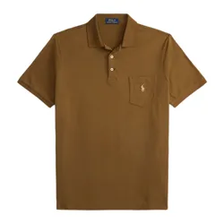 Áo Polo Nam Ralph Lauren Classic Fit Jersey Pocket Polo Shirt Nature Brown Màu Nâu Size S