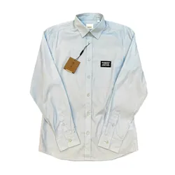 Áo Sơ Mi Nam Burberry Tag Màu Xanh Blue Size S