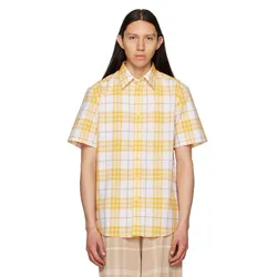 Áo Sơ Mi Nam Burberry Yellow Check Shirt Màu Vàng