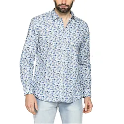 Áo Sơ Mi Nam Carrera Jeans 220A1241A Màu Xanh Họa Tiết Size M