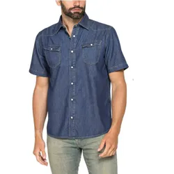 Áo Sơ Mi Nam Carrera Jeans Denim 205C1005A_700 Medium Blue Màu Xanh Đậm Size L