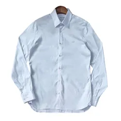 Áo Sơ Mi Nam Lacoste Slim Fit Long Sleeve Crocodile Logo Shirt Màu Trắng Size 37