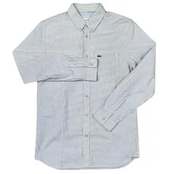 Áo Sơ Mi Tay Dài Nam Lacoste Regular Fit Màu Ghi Xám Size 38