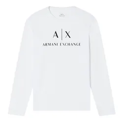 Áo Thun Dài Tay Nam Armani Exchange 8NZTCH Z8H4Z Màu Trắng Size M