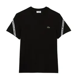 Áo Thun Lacoste Men's Regular Fit Printed Bands T-Shirt TH9873 00 031 Màu Đen Size 4