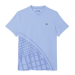 Áo Thun Nam Lacoste Men's Ultra Dry Printed Tennis T-Shirt TH4753-51 5QD Màu Tím