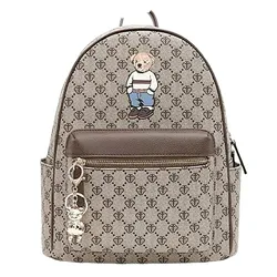 Balo Nữ Guoo Bear GU1457-14090 Màu Nâu Xám Size XL