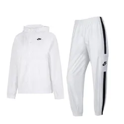 Bộ Quần Áo Gió Nữ Nike Sportswear DM6180-100 / CJ7347-100 Màu Trắng Size L (Form Á)