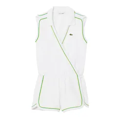 Bộ Quần Áo Liền Thân Nữ Lacoste Women's Sleeveless Polo Romper EF9990-51-FWI Màu Trắng Size 34