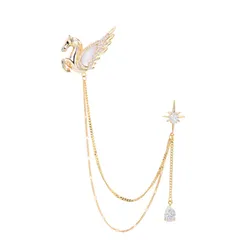 Cài Áo Nữ Meri Unicorn Star BR922  Màu Vàng