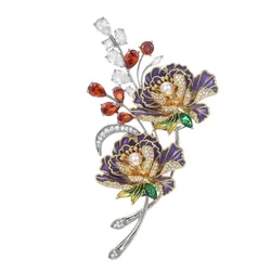 Cài Áo Nữ MeriSplendid Peony BR905 Phối Màu