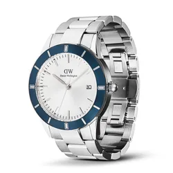 Đồng Hồ Nam Daniel Wellington Index Bezel DW00100818 Màu Bạc